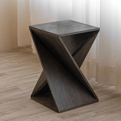 Albany Living Twisted End Table - Gray