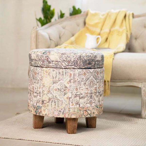 Albany Living 1818S Multifunctional Designed storage Ottoman - Beige