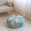 Albany Living 1124 Pouf Chair Side in Blue, made from cotton and polyester with a multi-patterned design, ideal for cozy spaces